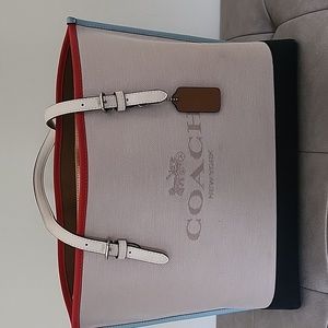 Authentic Coach Color Block Handbag
